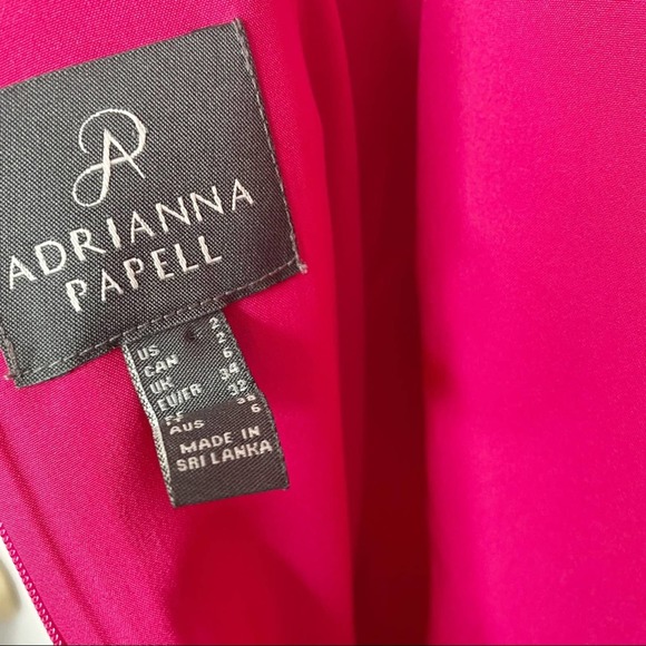 Adrianna Papell Pink One Shoulder Cocktail Dress 2 - Picture 8 of 11